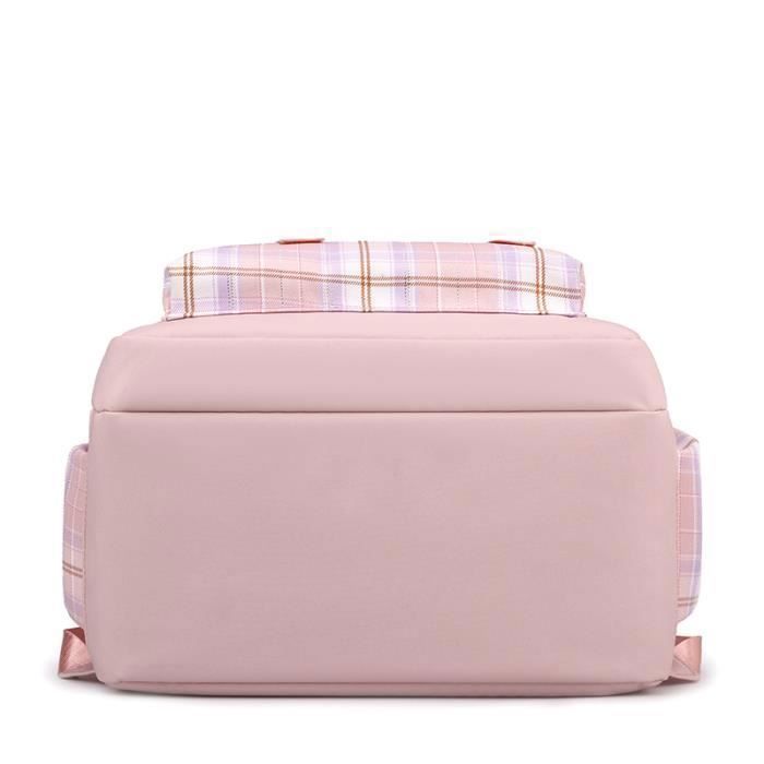 Mochila infantil Stitch - Nylon - 42x30x23cm - Rosa