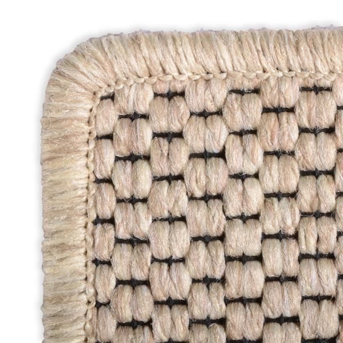 Alfombra de pasillo - KARAT - Kalkutta - Aspecto de sisal - Beige - 66 x 150 cm