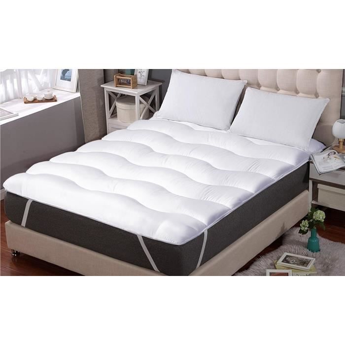 Glory Cloud Witte Matras Topper 140x190cm | 5cm Dik | Zacht en Dik | Comfortabel en omhullend