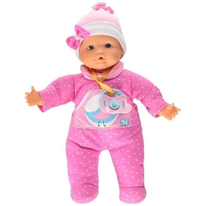 Poupon NENUCO SOFT 2 Fonctions - Corps souple 30cm - Rose