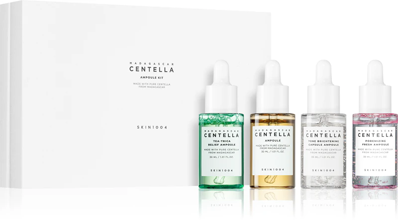 Kit de ampolas de Centella de Madagascar SKIN1004 para uma pele perfeita.