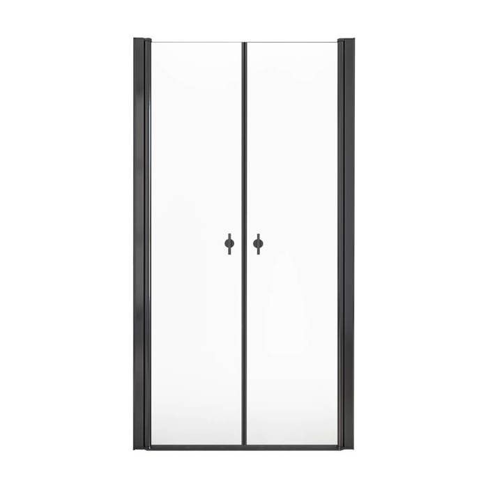 Porta de vidro articulada HOME DELUXE LAVEA - 80 x 195 cm - Preta