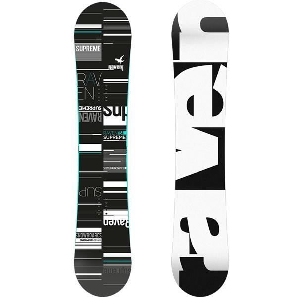 Snowboard - RAVEN - Supreme Mint - Flex souple Flatrocker - Cambre plat et rocker - Shape true twin