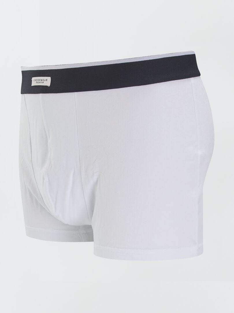 Conjunto de 3 cuecas boxer de algodão - PRETAS