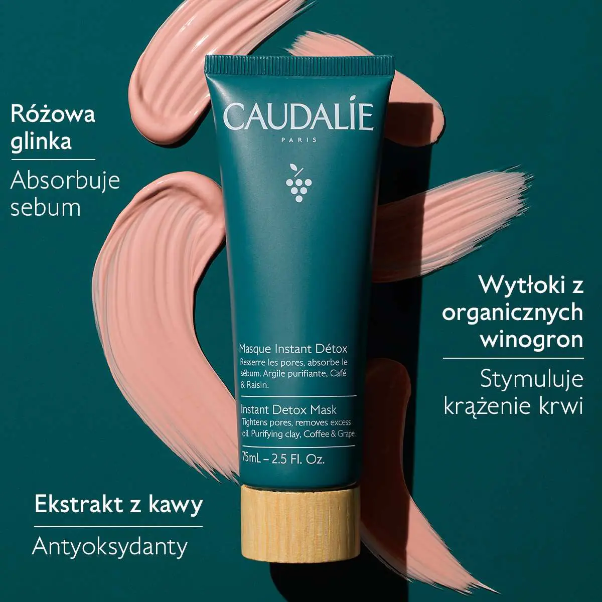 Caudalie Vinergetic C+ Maseczka detoksykująca instant, 35 ml