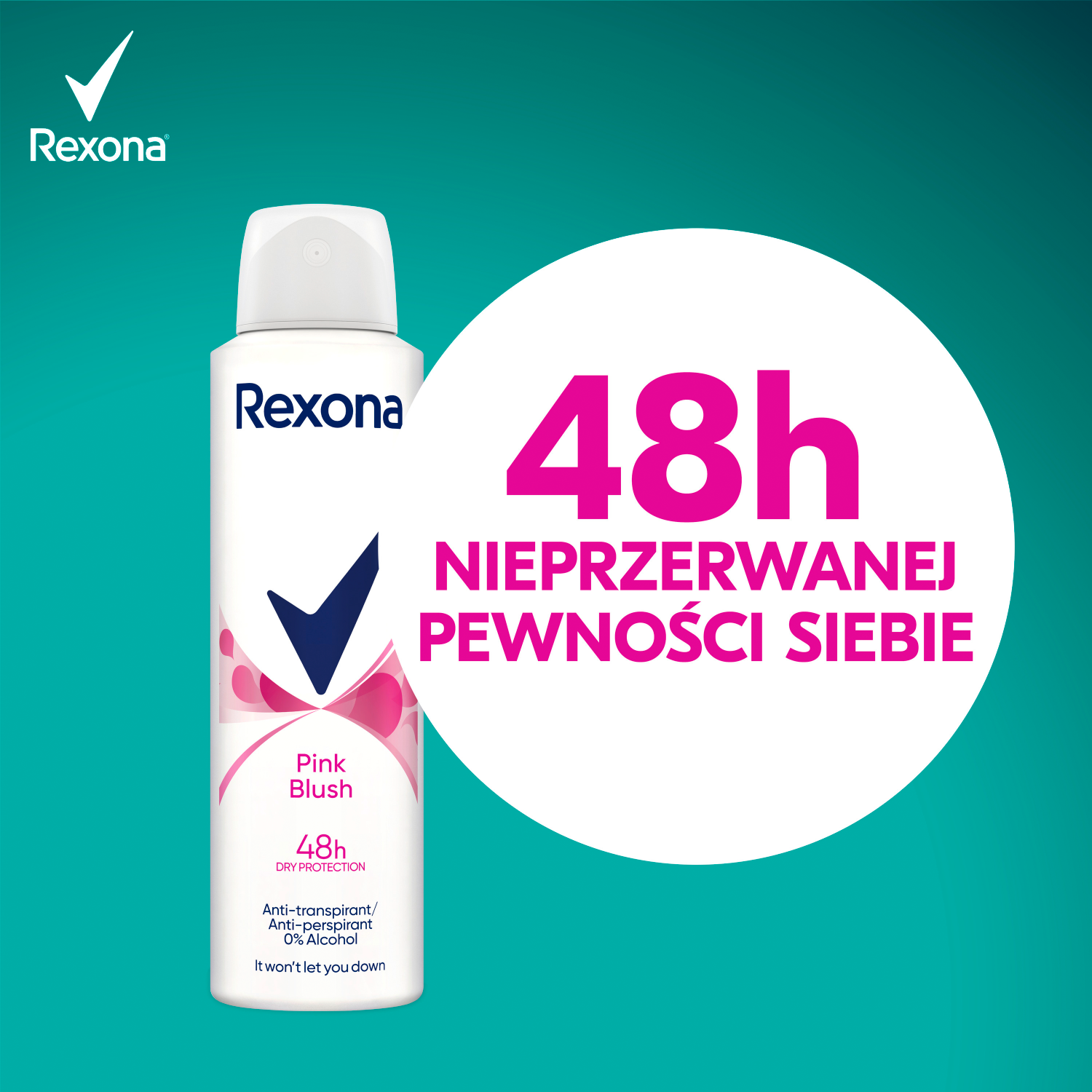 Rexona ženski antiperspirant u stiku 150ml ružičasto rumenilo