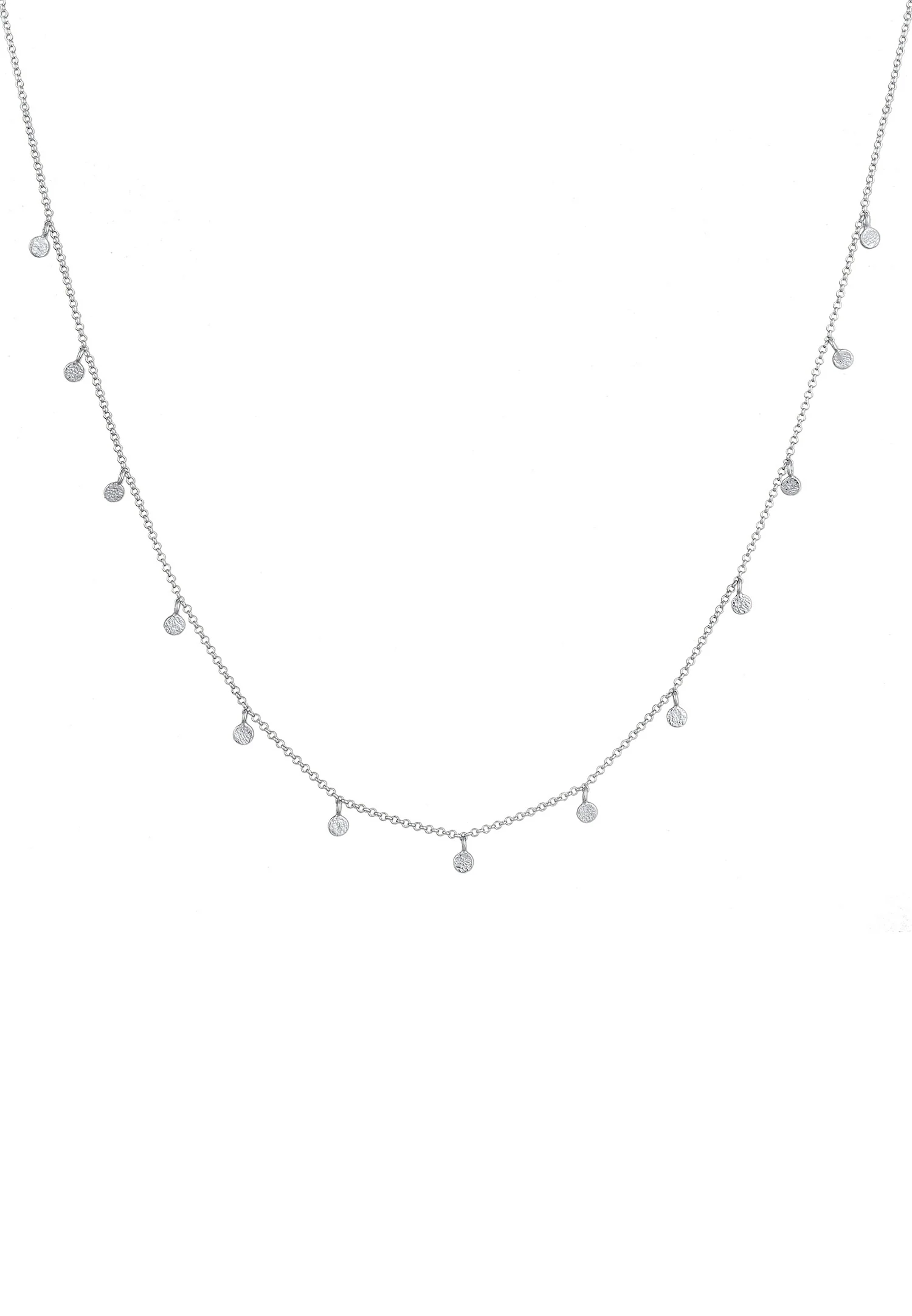 Elli Femmes Plaquette Basique Mat en Argent Sterling 925