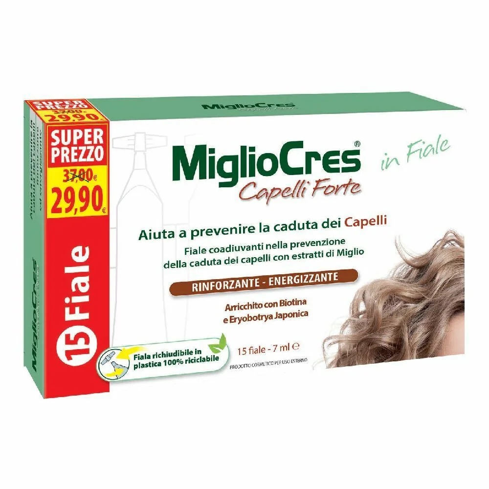 Dermocosmetische haarbehandeling F&F Migliocres Capelli Forte 15 flesjes