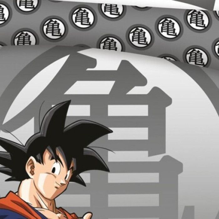 Bettwäsche-Set – AYMAX – Dragon Ball Z – Wendebettbezug 240 x 220 cm – 2 Kissenbezüge 65 x 65 cm – Baumwollmischgewebe