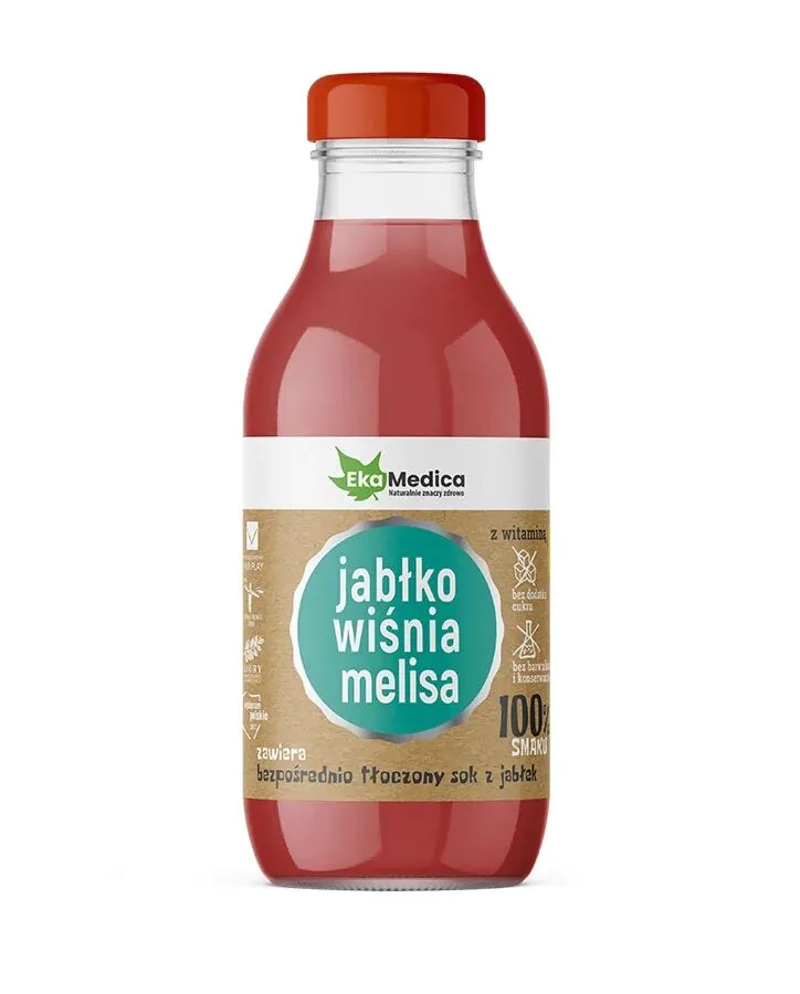 Ekamedica Jabłko Wiśnia Melisa Płyn 300 ml