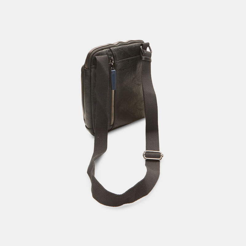 Borsa a tracolla con tre zip