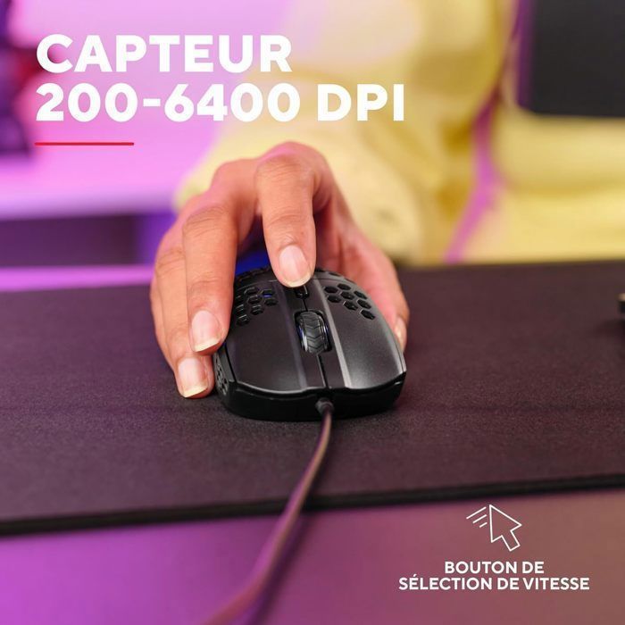 Souris Gaming Ultra Légère - Trust Gaming  - GXT 928 Helox - Capteur Haute Précision - RGB - FPS & eSports