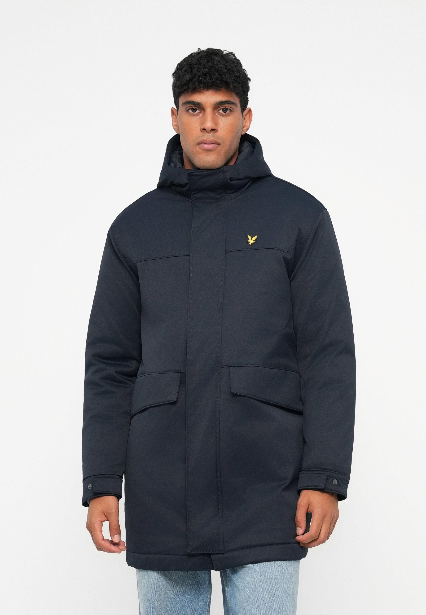 Lyle & Scott gewatteerde parka - donkerblauw
