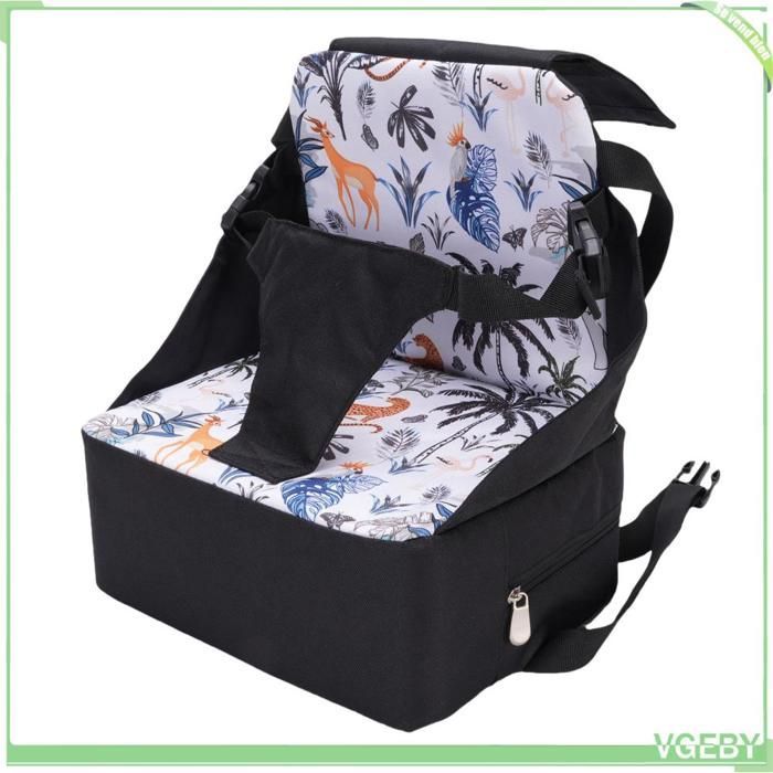 Rialzo da viaggio per neonati, pieghevole, antiscivolo, impermeabile, con imbracatura per bambini, da usare sul tavolo.