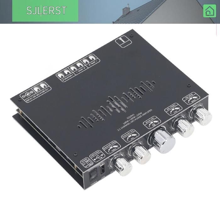 sjlerst 2.1 Channel Power Amplifier Board, Dual Channel Stereo Power Amplifier Board for Projector Sound