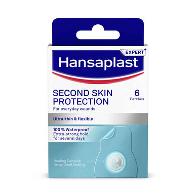 Hansaplast Second Skin Protection Vanntett Plaster 3,6x7,3 cm 6 stk 6 stk