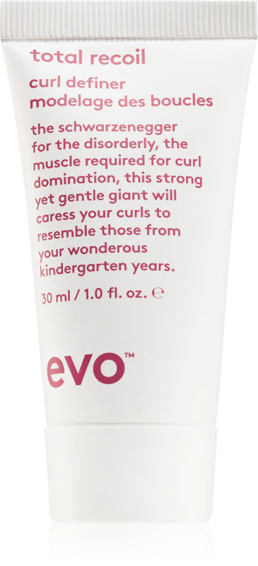 Creme modelador EVO Total Recoil Curl Definer que define ondas.