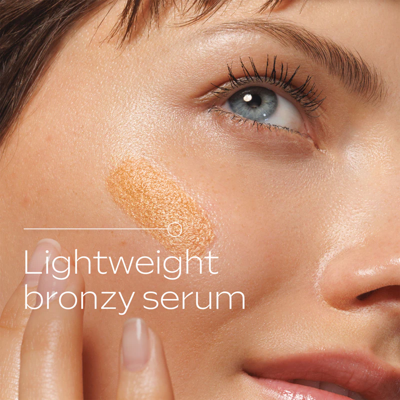 Sérum Facial Hidratante Weleda Serum Drops Sunkissed Bronzing com efeito bronzeado leve