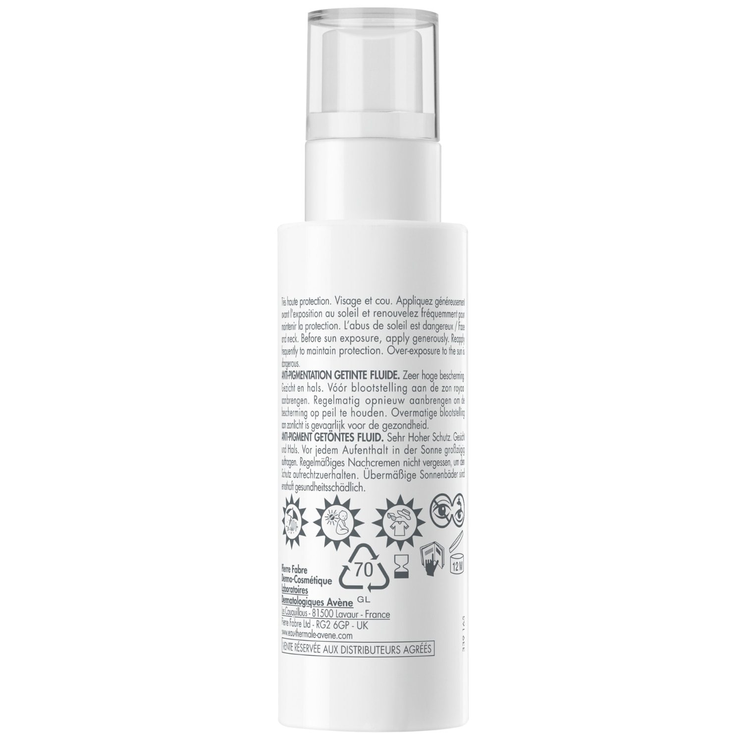 Avène Sun sprej Solaire tonirani fluid protiv pigmentacije SPF 50+ - 40 ml