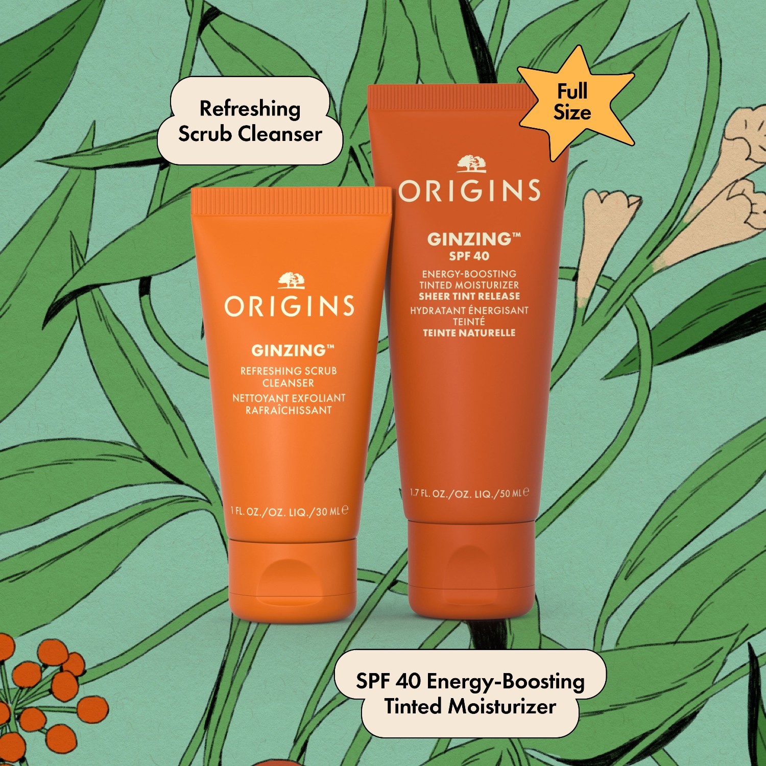 Origins GinZing™ сет за негу лица у боји – 1 комад