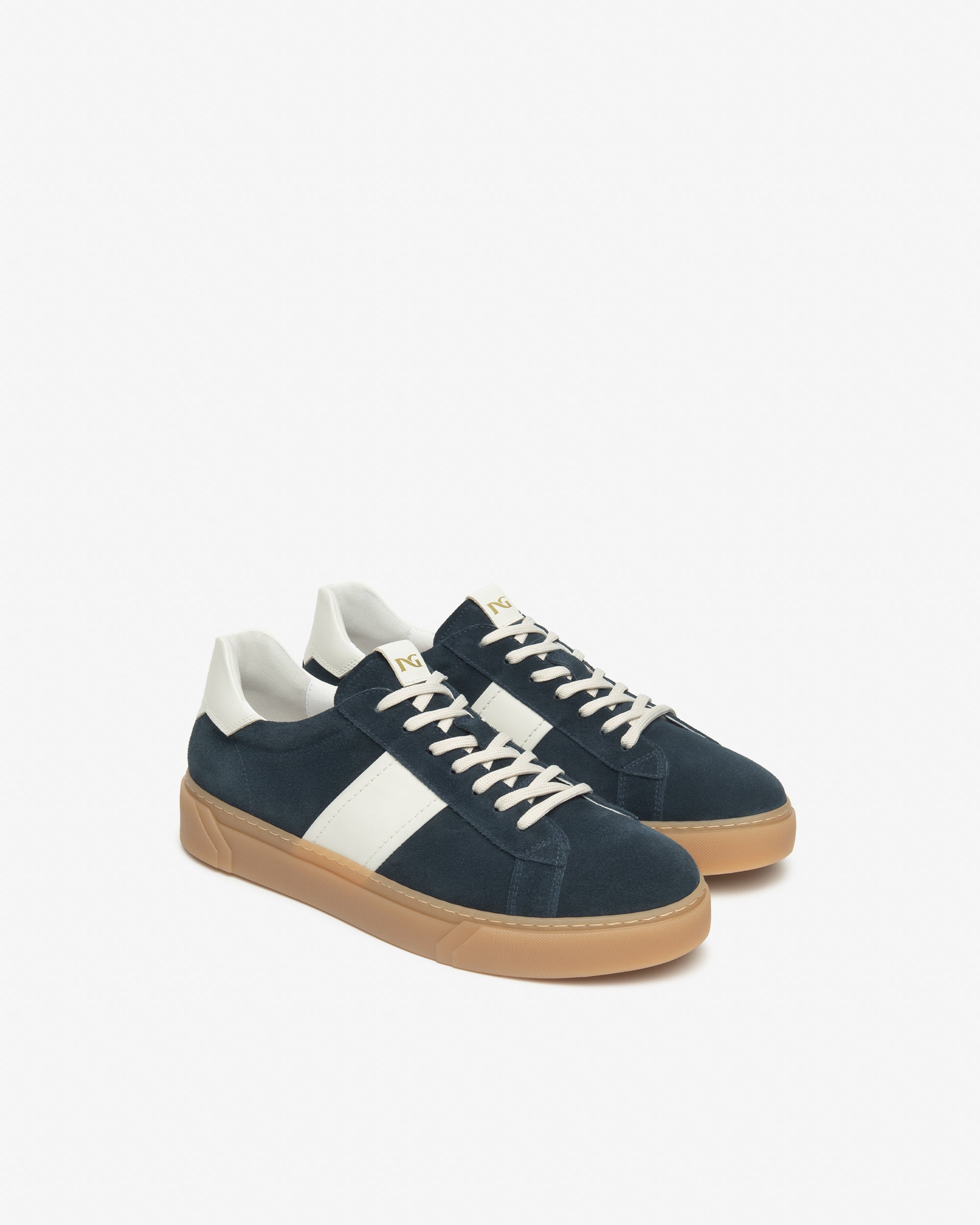  Herren-Sneaker aus Wildleder und Leder