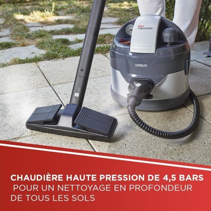 POLTI VAPORETTO ECO PRO 3.0 Steam Cleaner - 4.5 BAR - 9 Accessories - 2000W - 2L