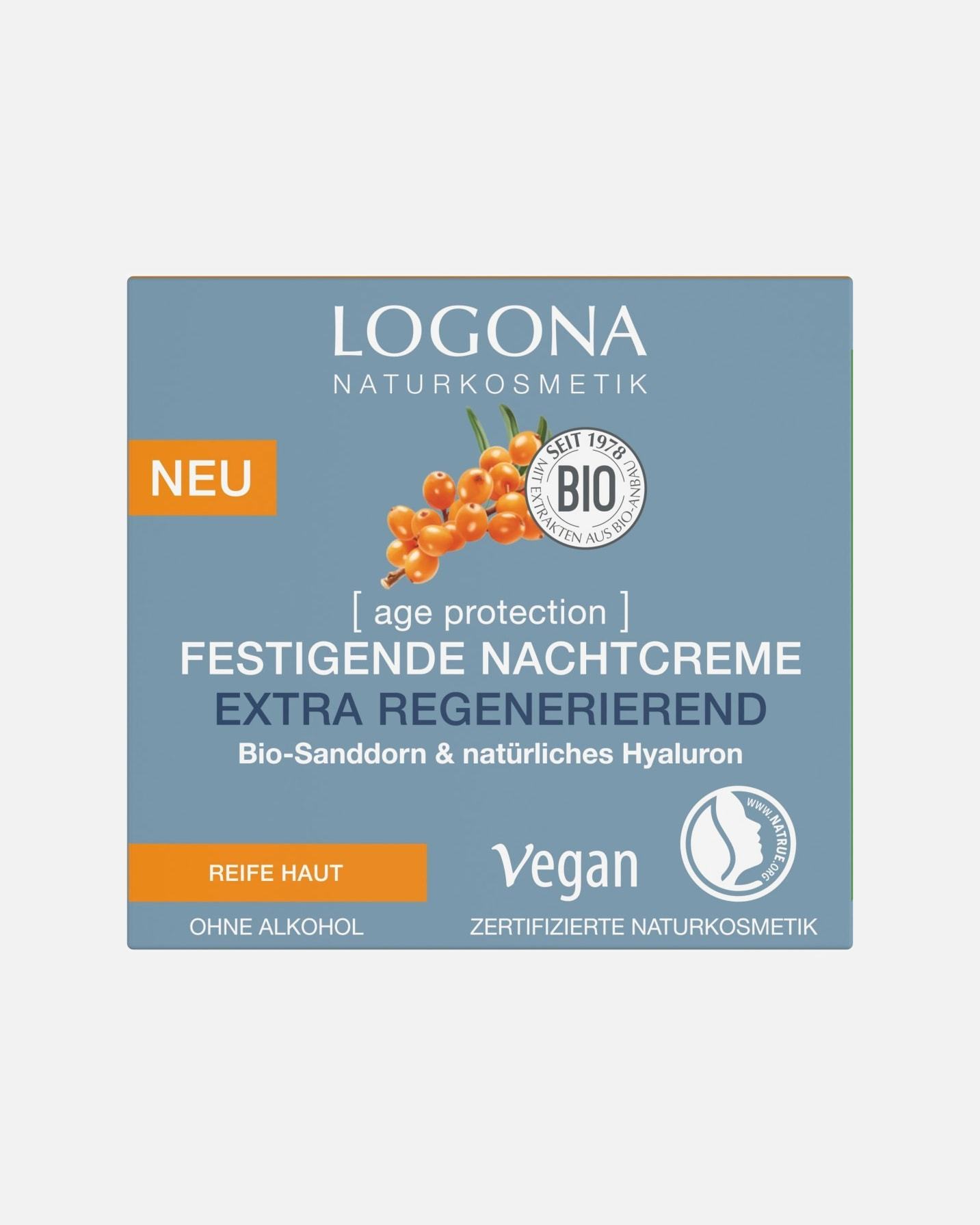 Logona noćna krema protiv starenja, ekstra regenerirajuća - 50 ml