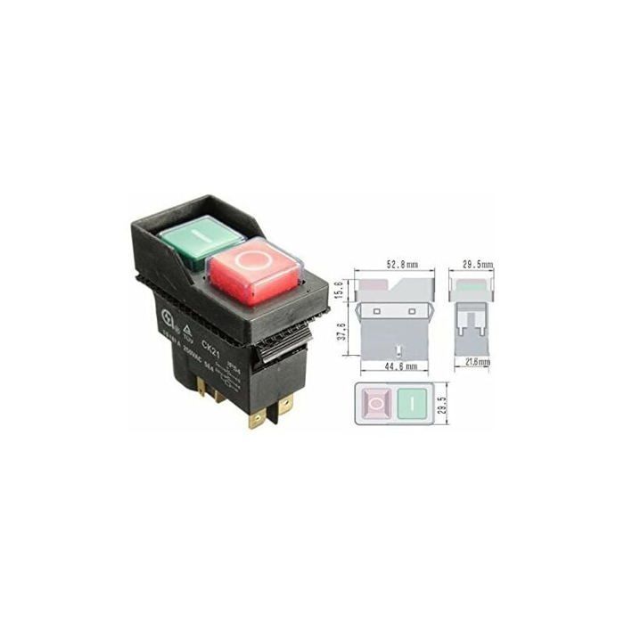 Interruptor electromagnético, interruptor para mezcladora de hormigón eléctrica CK21B/250V 5PIN YYV