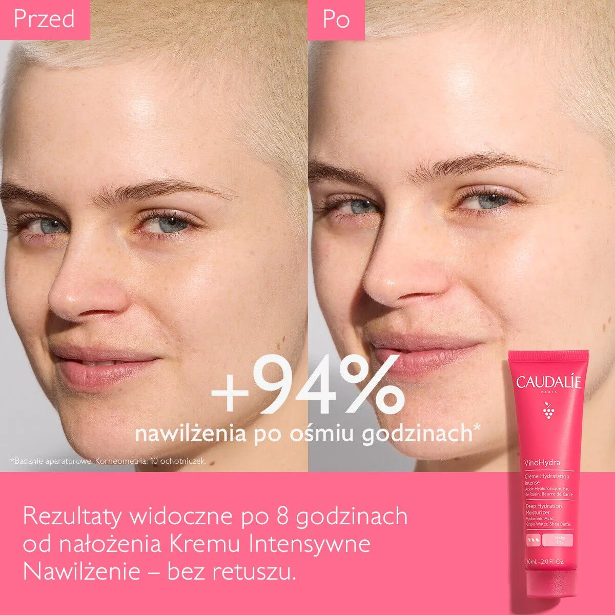 Caudalie VinoHydra Krem intensywne nawilżenie, 60 ml