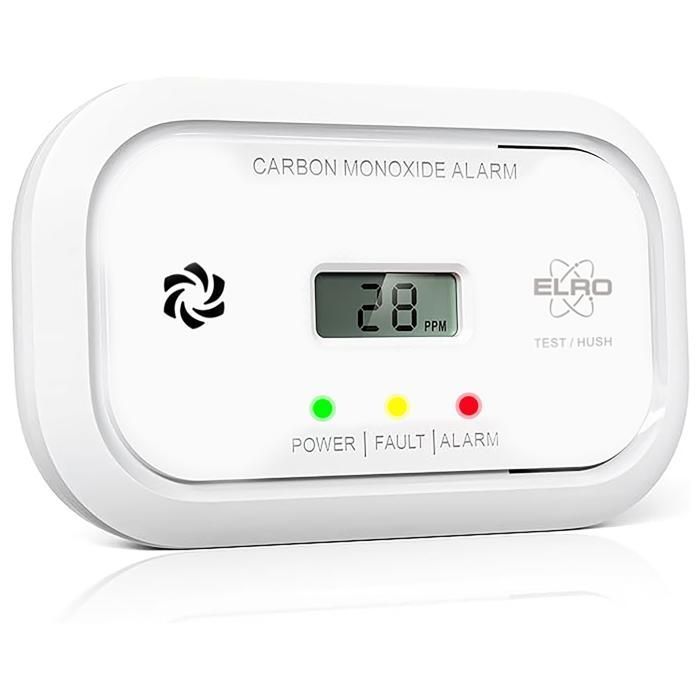 Détecteur de monoxyde de carbone - ELRO - FC5010 - Écran - Alarme 85 dB - Pile 10 ans