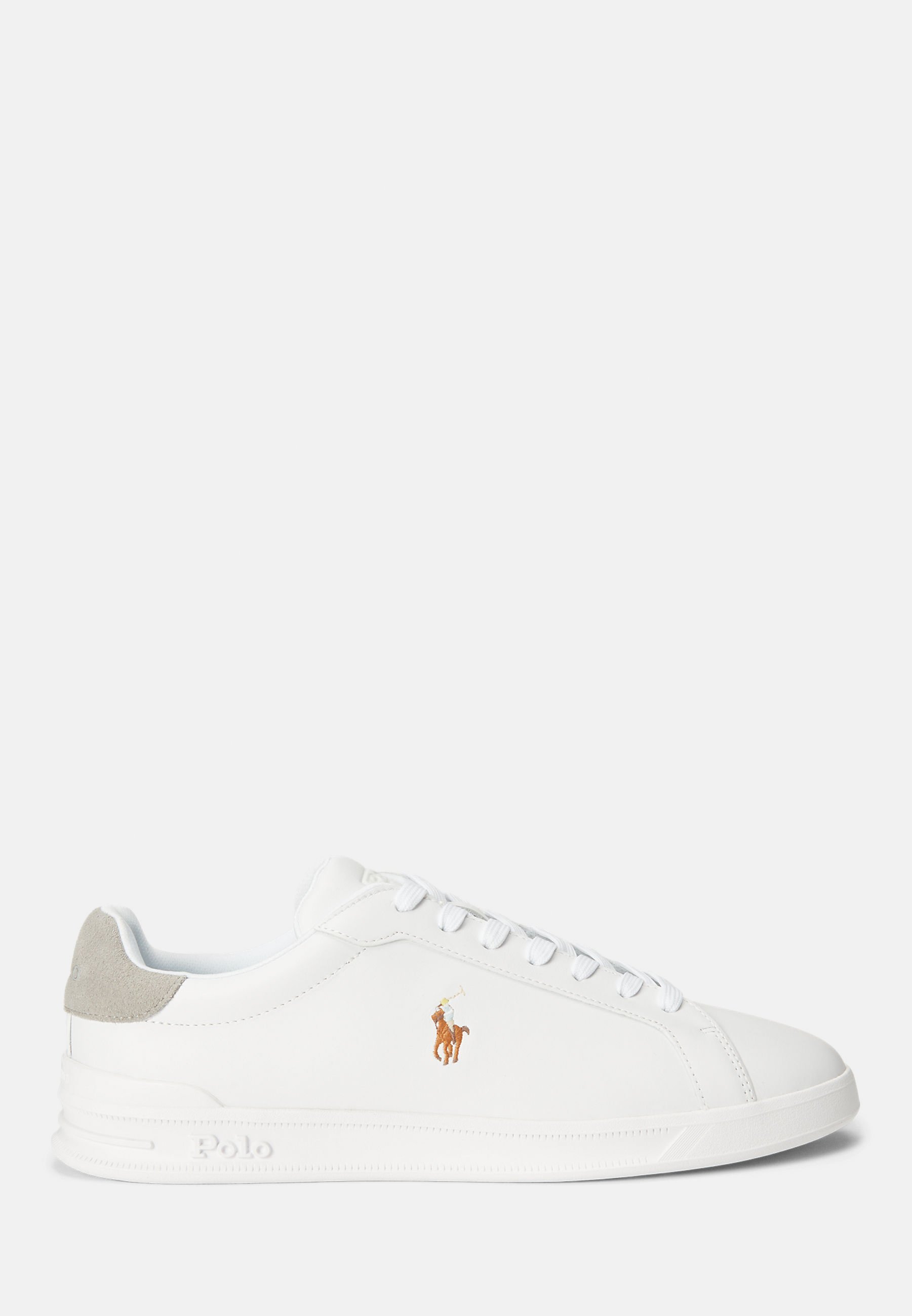 Polo Ralph Lauren HERITAGE COURT II leren sneakers - Sneakers - wit/grijs