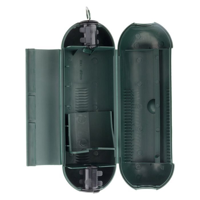 Carcasa protectora IP54 para cable de extensión de jardín - Verde - Zenitech