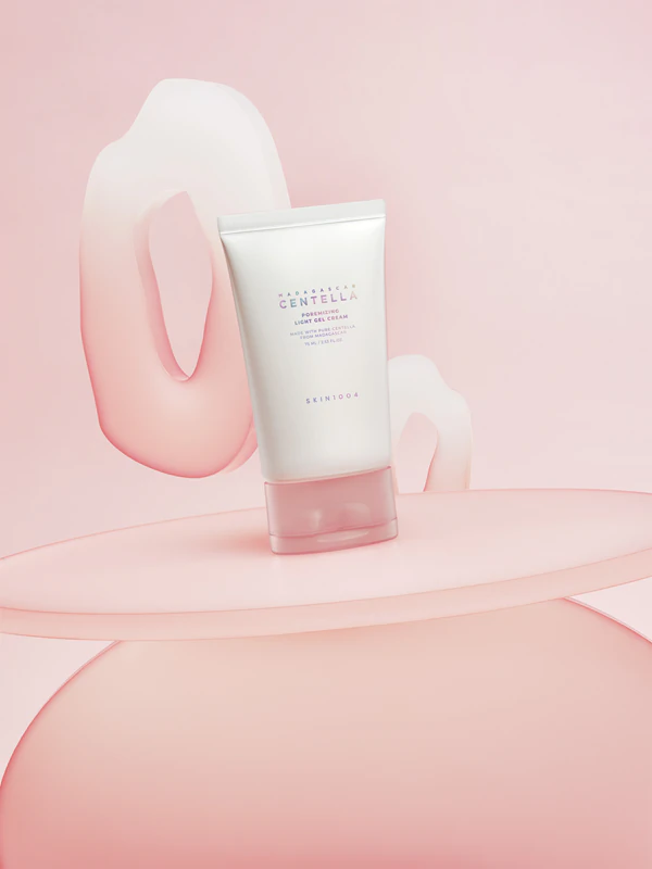 SKIN1004 Madagascar Centella Poremizing Light Gel Cream: um creme-gel leve para suavizar a pele e reduzir os poros.