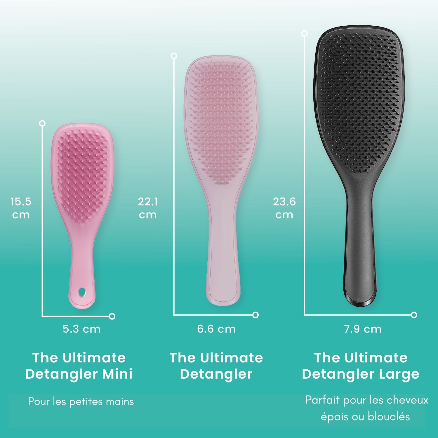 Tangle Teezer Large Wet Detangler Black Gloss