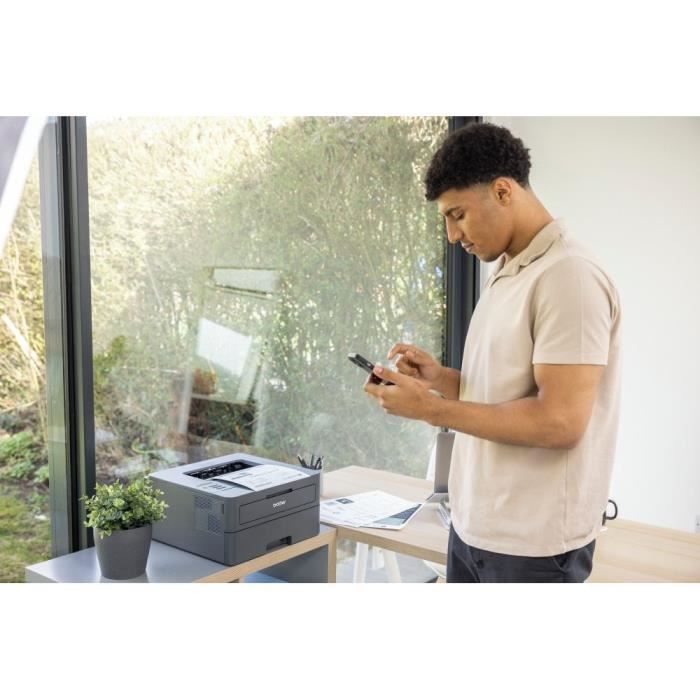 Impresora - BROTHER - HL-L2445DW - Láser monocromo - Ethernet y Wi-Fi