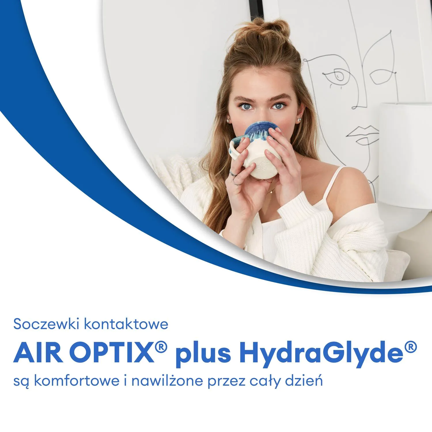 Air Optix Plus Hydraglyde, Soczewki kontaktowe miesięczne, Moc -03.25