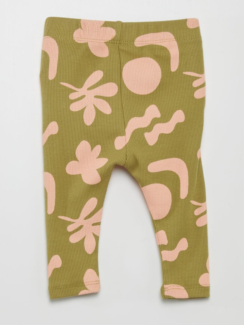 Bedrukte leggings - Grafik Edition - GROEN