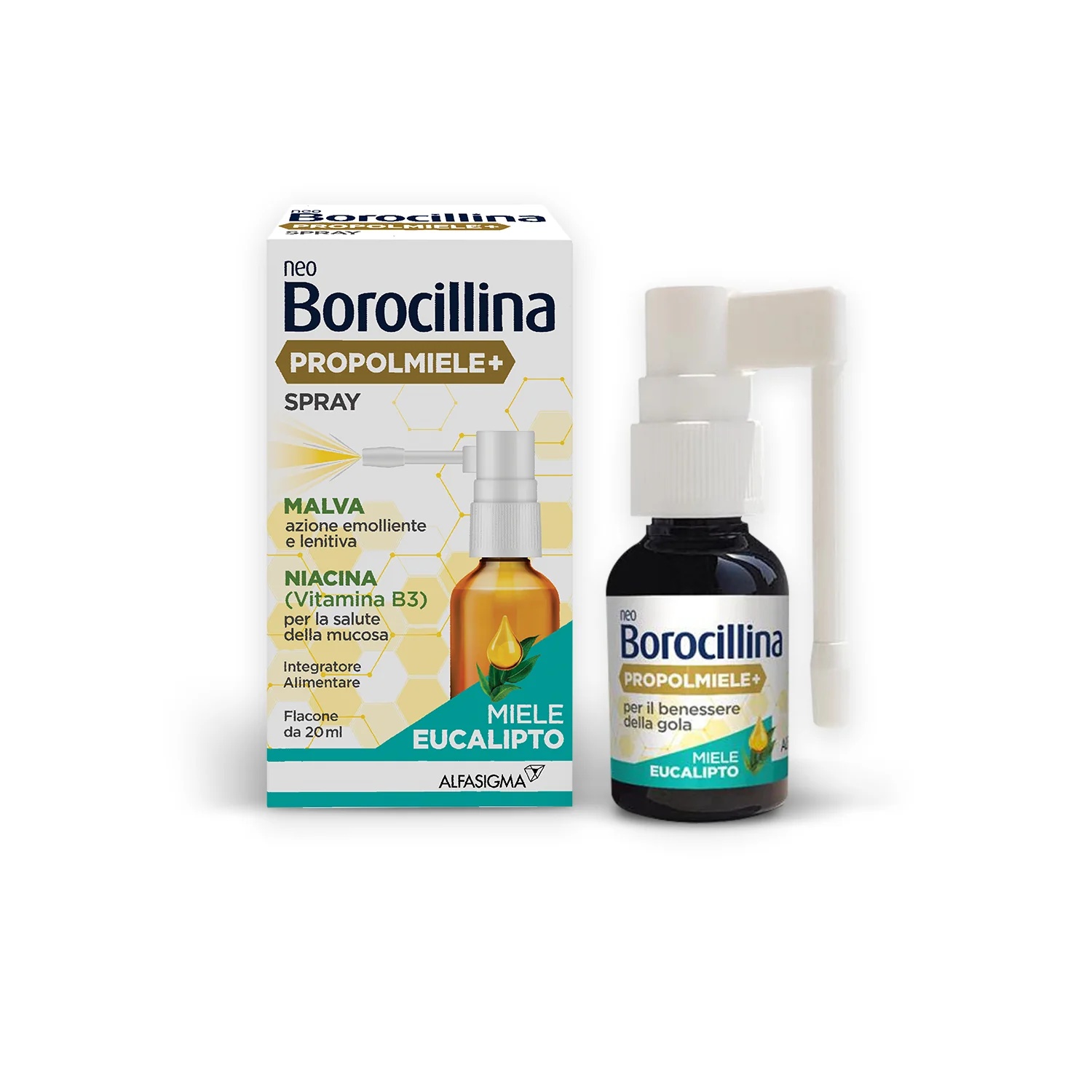 NEOBOROCILLINA Neoborocillina Propolmiele+ spray miel d'eucalyptus 20 ml