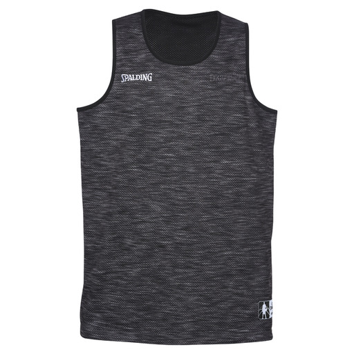 Street Reversible Tank Top Gris Melange/negro Spalding