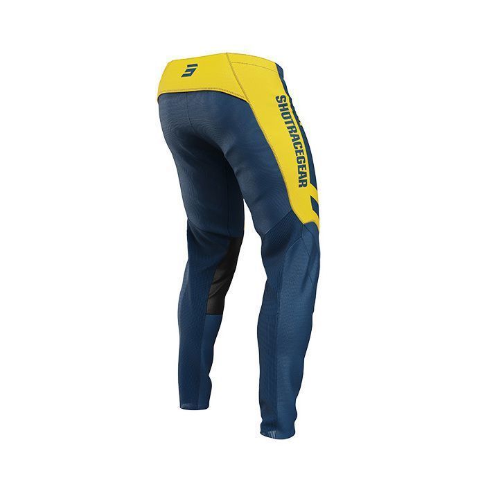 Pantaloni da motocross SHOT RACE GEAR Contact Mythic Blue Yellow