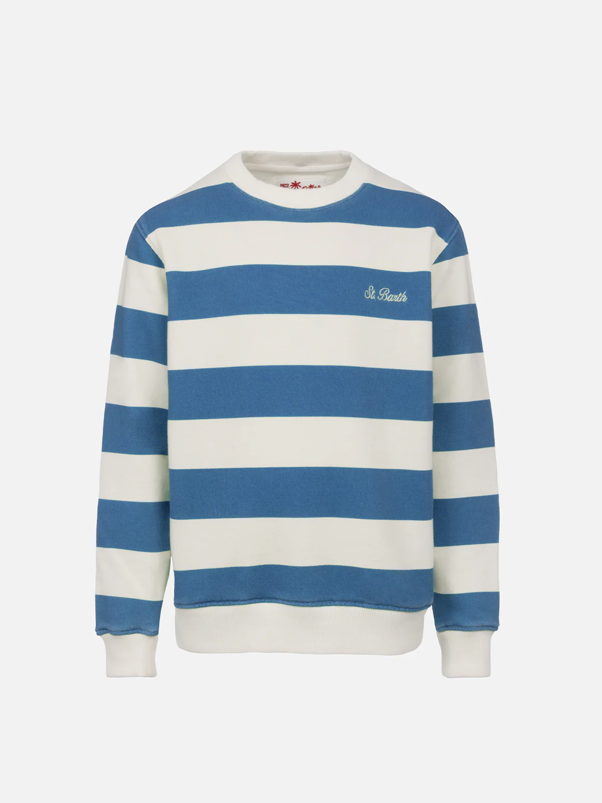 Bobby gestreepte sweater voor jongens met St. Barth-borduurwerk