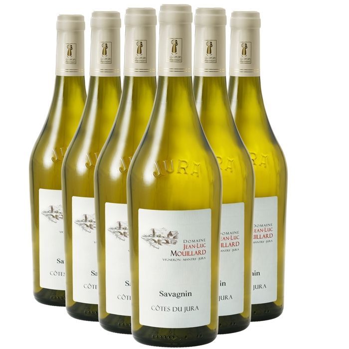 Domaine Jean-Luc Mouillard Côtes du Jura Savagnin 2022 - Vino bianco del Giura (6x75cl)