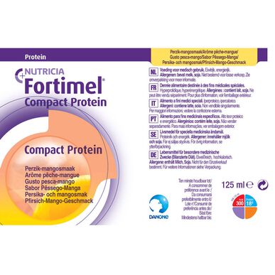 Fortimel Fortimel Compact Proteiini Persikka/Mango 4x125ml 4x125ml