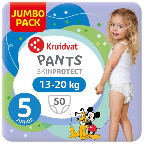 Kruidvat пелене величине 5, џамбо паковање, величина 5 (13-20 кг), 50 комада