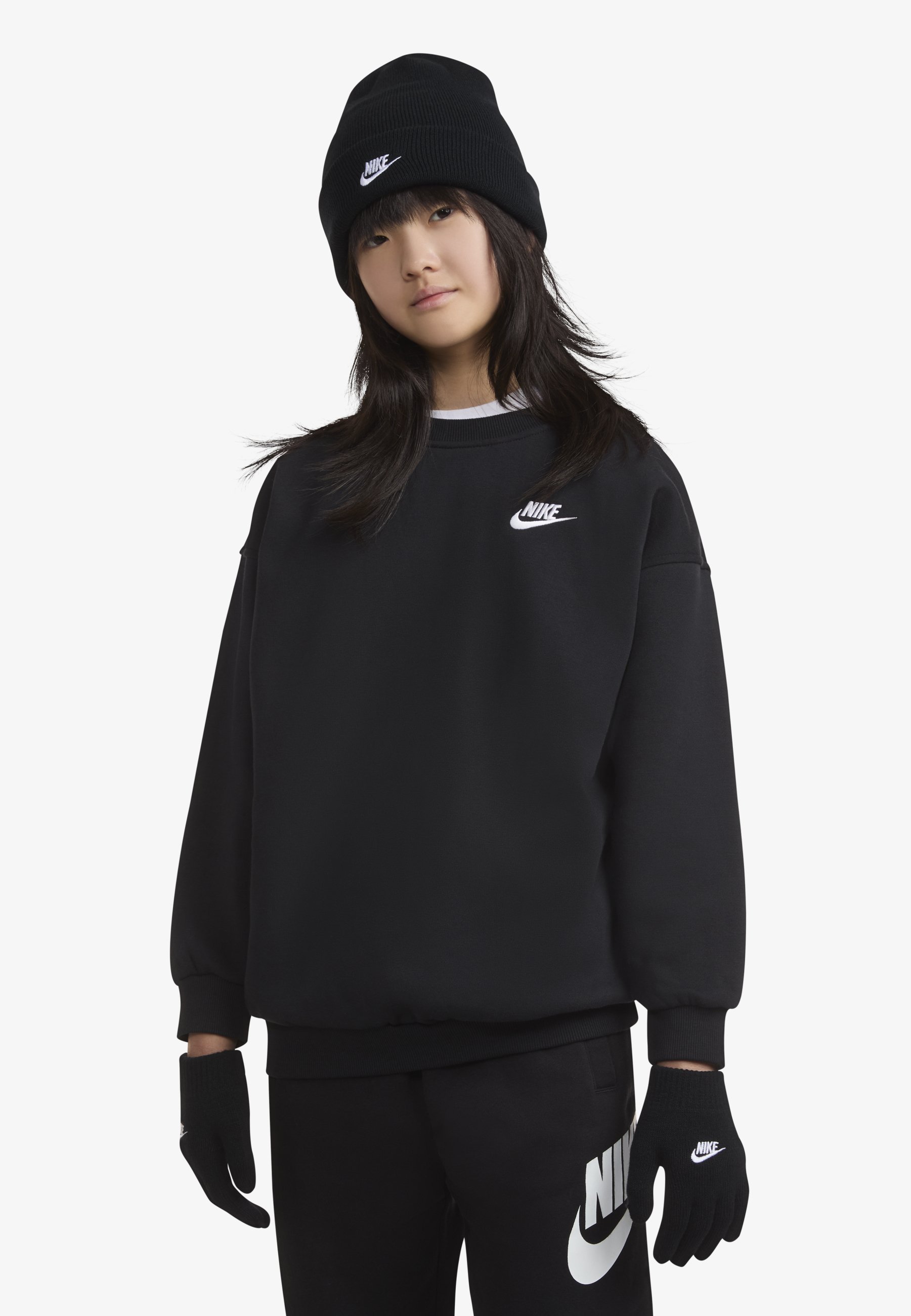 Set di guanti unisex Nike Sportswear CLUB BEANIE - Guanti - neri