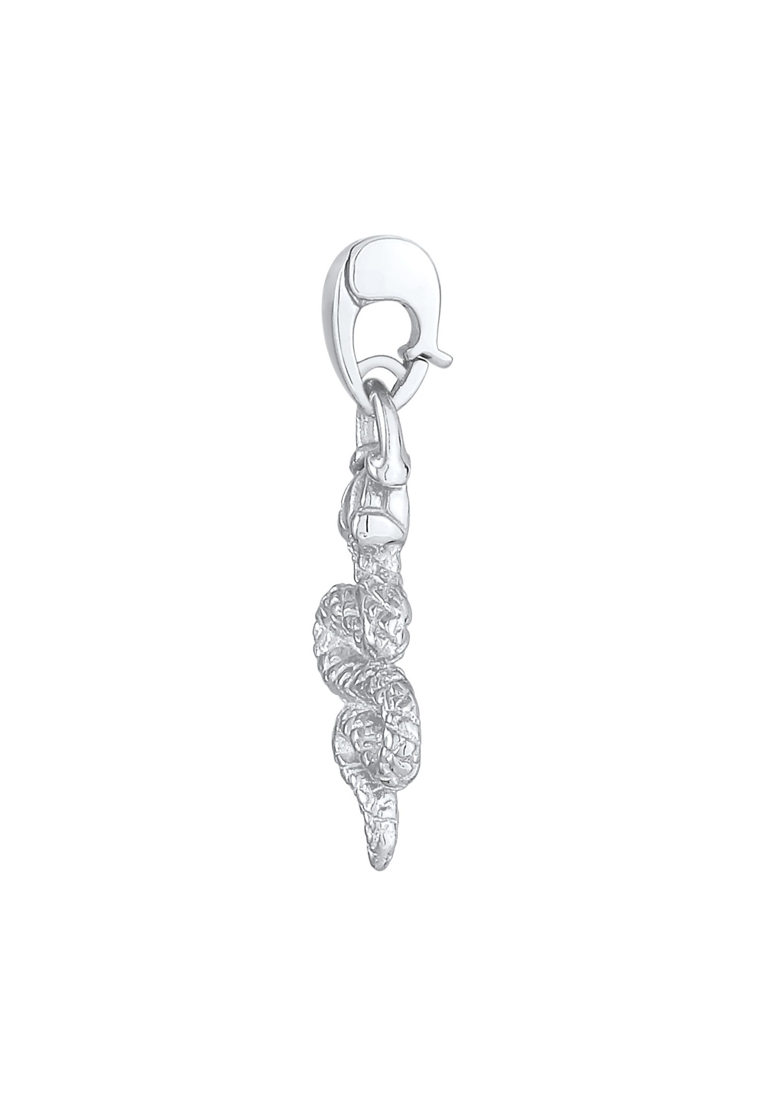 Elli Femmes Charm serpent animal tendance blogueurs basiques en argent sterling 925