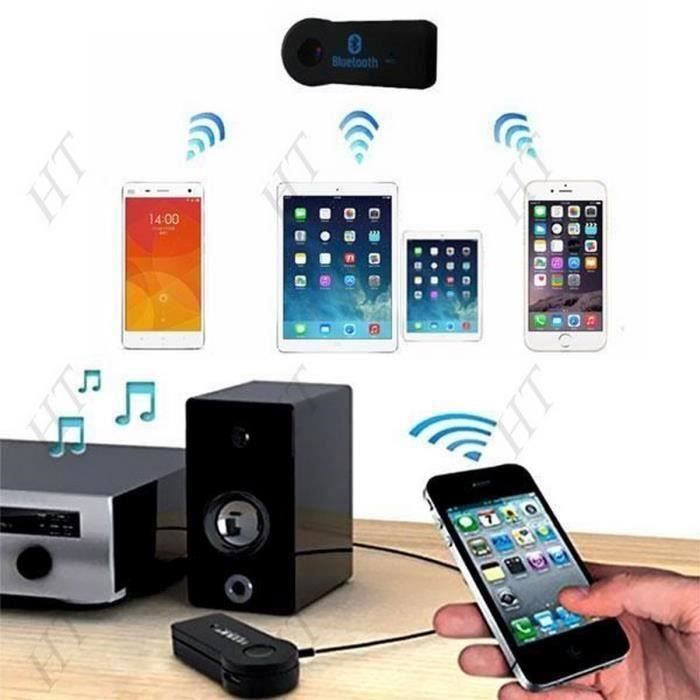 Adaptador receptor Bluetooth - Alta tecnología - 4,1 - 3,5 mm - Negro - Inalámbrico
