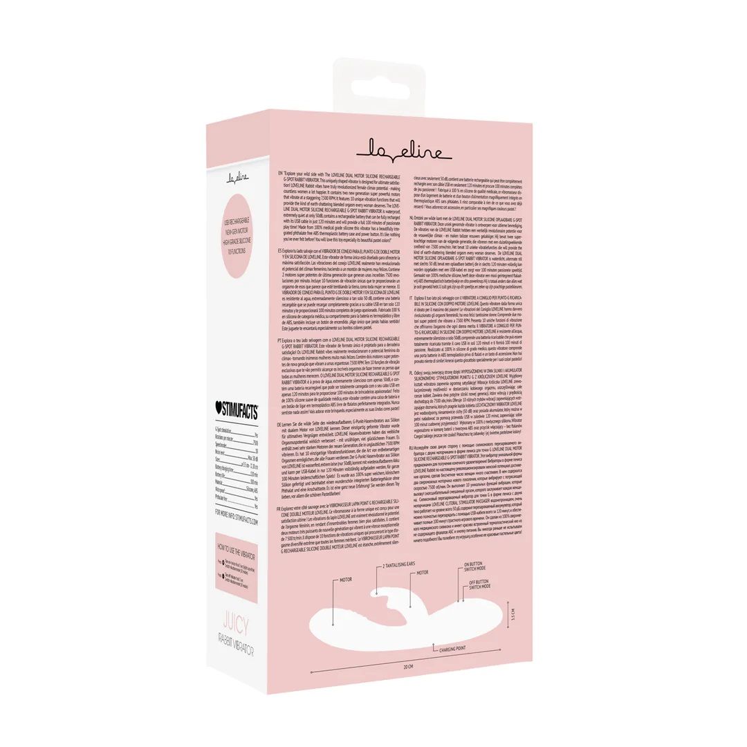 „Loveline“ vibratorius iš „Shots Juicy Rabbit“ vibratoriai