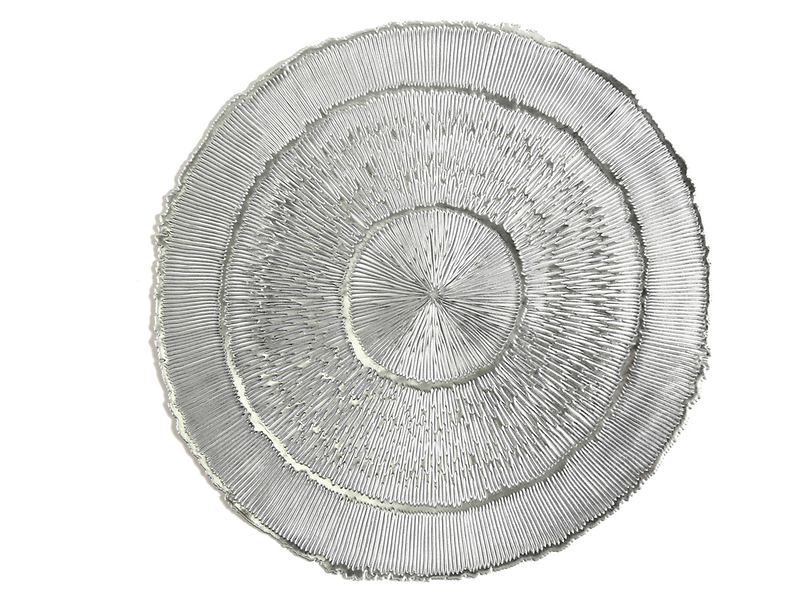 Podkładka pod talerz Pine Silver 38 cm srebrna