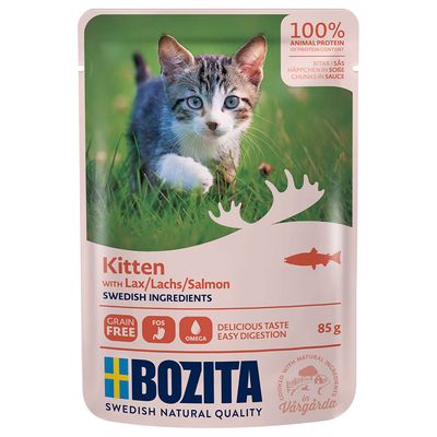 Bozita Kitten Chunks in bustine di salsa, 12 x 85 g